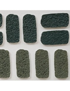 Tela, 3D, Aladji, verde, 60x80 cm, rilievo decorativo, posa verticale/orizzontale