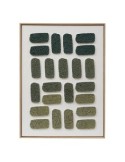 Tela, 3D, Aladji, verde, 60x80 cm, rilievo decorativo, posa verticale/orizzontale