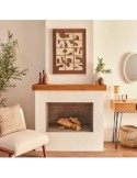 Tela, 3D, Castille, verde kaki, 60x80 cm, rilievo decorativo, montaggio verticale/orizzontale