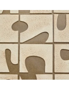 Tela, 3D, Castille, verde kaki, 60x80 cm, rilievo decorativo, montaggio verticale/orizzontale