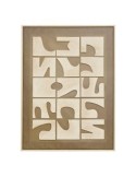 Tela, 3D, Castille, verde kaki, 60x80 cm, rilievo decorativo, montaggio verticale/orizzontale