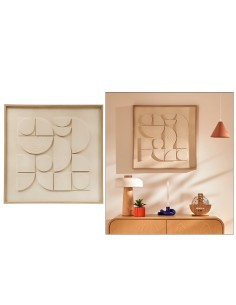 Tela, 3D, Cataline, bianca, 60x60 cm, rilievo moderno, collezione Modern Flow