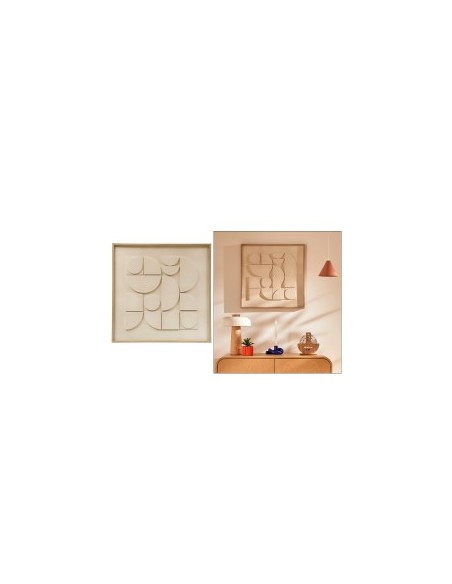 Tela, 3D, Cataline, bianca, 60x60 cm, rilievo moderno, collezione Modern Flow
