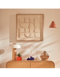 Tela, 3D, Cataline, bianca, 60x60 cm, rilievo moderno, collezione Modern Flow
