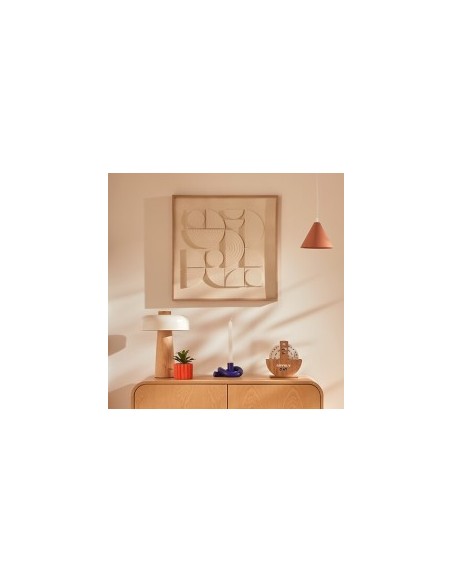 Tela, 3D, Cataline, bianca, 60x60 cm, rilievo moderno, collezione Modern Flow