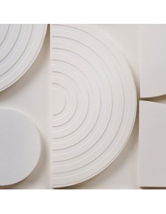 Tela, 3D, Cataline, bianca, 60x60 cm, rilievo moderno, collezione Modern Flow