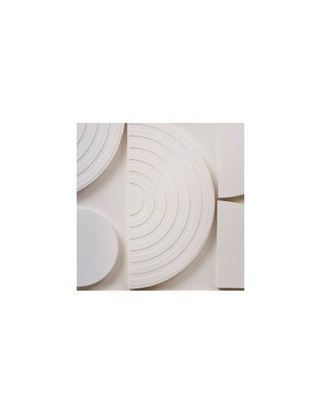 Tela, 3D, Cataline, bianca, 60x60 cm, rilievo moderno, collezione Modern Flow