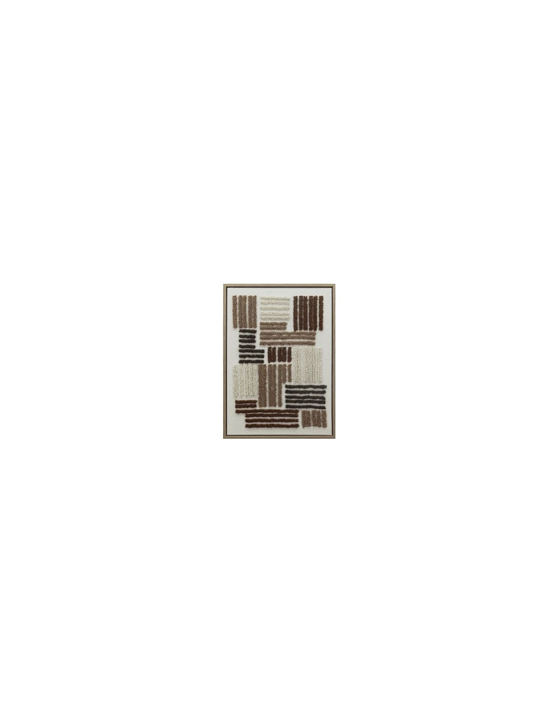 Tela, 3D, Emir, marrone, 50x70 cm, tessuto tufté, rilievo moderno