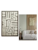 Tela, 3D, Marcella, marrone, 60x90 cm, rilievo decorativo, posa verticale/orizzontale