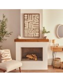 Tela, 3D, Marcella, marrone, 60x90 cm, rilievo decorativo, posa verticale/orizzontale