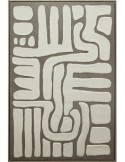 Tela, 3D, Marcella, marrone, 60x90 cm, rilievo decorativo, posa verticale/orizzontale