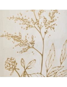 Tela, 3D, Beryl, bianca, 30x60 cm, effetto alluminio dorato, assortita FOURGERE/FLEUR