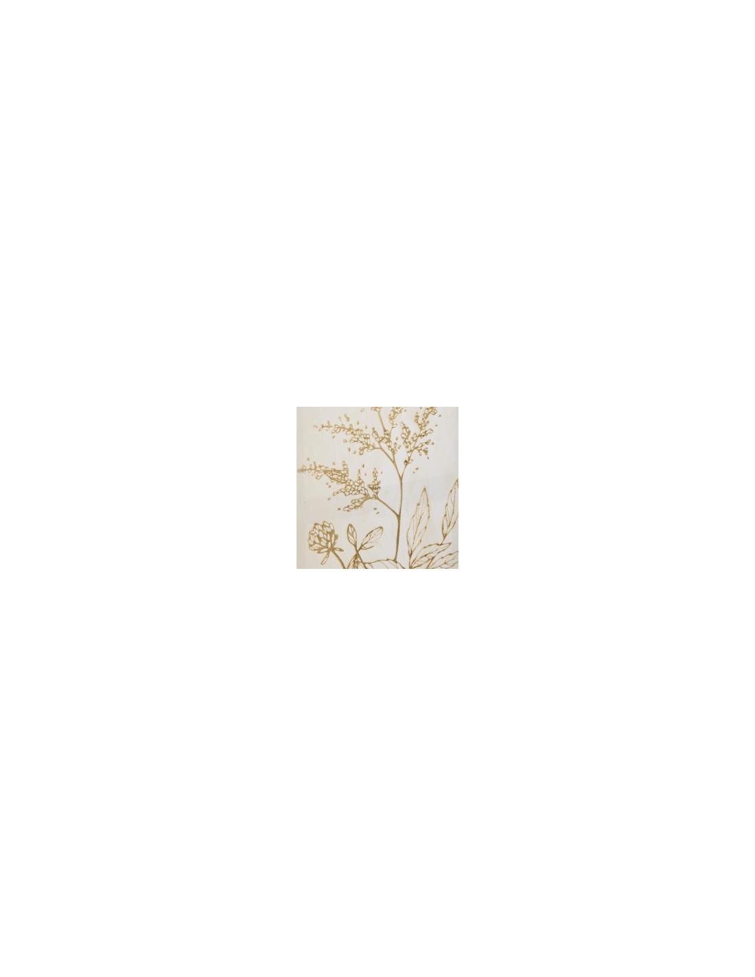 Tela, 3D, Beryl, bianca, 30x60 cm, effetto alluminio dorato, assortita FOURGERE/FLEUR