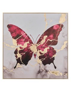 Tela, stampata, Hilo, farfalla, 60x60 cm, assortita, dorato metallizzato