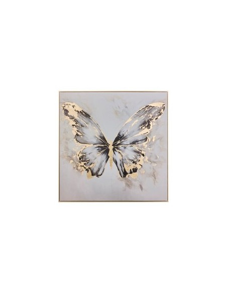 Tela, stampata, Hilo, farfalla, 60x60 cm, assortita, dorato metallizzato