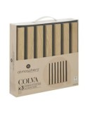 Set 3 pannelli decorativi, Colva, 30 x 30 cm, MDF, effetto legno chiaro, isolamento acustico