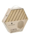 Set 3 pannelli decorativi, Colva, esagono, 30 x 26 cm, MDF, effetto legno chiaro, isolamento acustico
