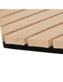 Set 3 pannelli decorativi, Colva, esagono, 30 x 26 cm, MDF, effetto legno chiaro, isolamento acustico