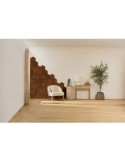 Set 3 pannelli decorativi, Colva, esagono, 30 x 26 cm, MDF, effetto legno scuro, isolamento acustico