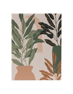 Set 5 tele stampate, Cynthia, donna, design moderno, MDF, 25 x 25 cm, colori pesca, arte decorativa