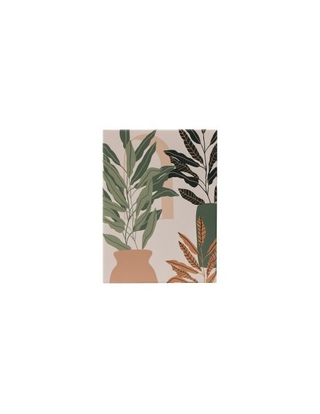 Set 5 tele stampate, Cynthia, donna, design moderno, MDF, 25 x 25 cm, colori pesca, arte decorativa