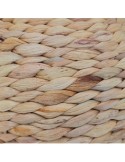 Lampada a sfera da tavolo, Sand, 37 cm altezza, giacinto beige, design naturale, base in acciaio