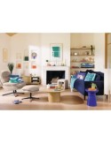 Lampada Rafa, base in legno, beige, altezza 37 cm, design moderno, HEVEA e PVC