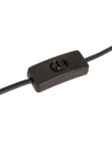 Lampada fungo Lito, metallo nero, altezza 24,5 cm, design moderno, acciaio