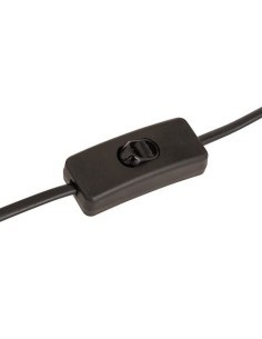 Lampada fungo Lito, metallo nero, altezza 24,5 cm, design moderno, acciaio