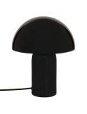 Lampada fungo Lito, metallo nero, altezza 24,5 cm, design moderno, acciaio