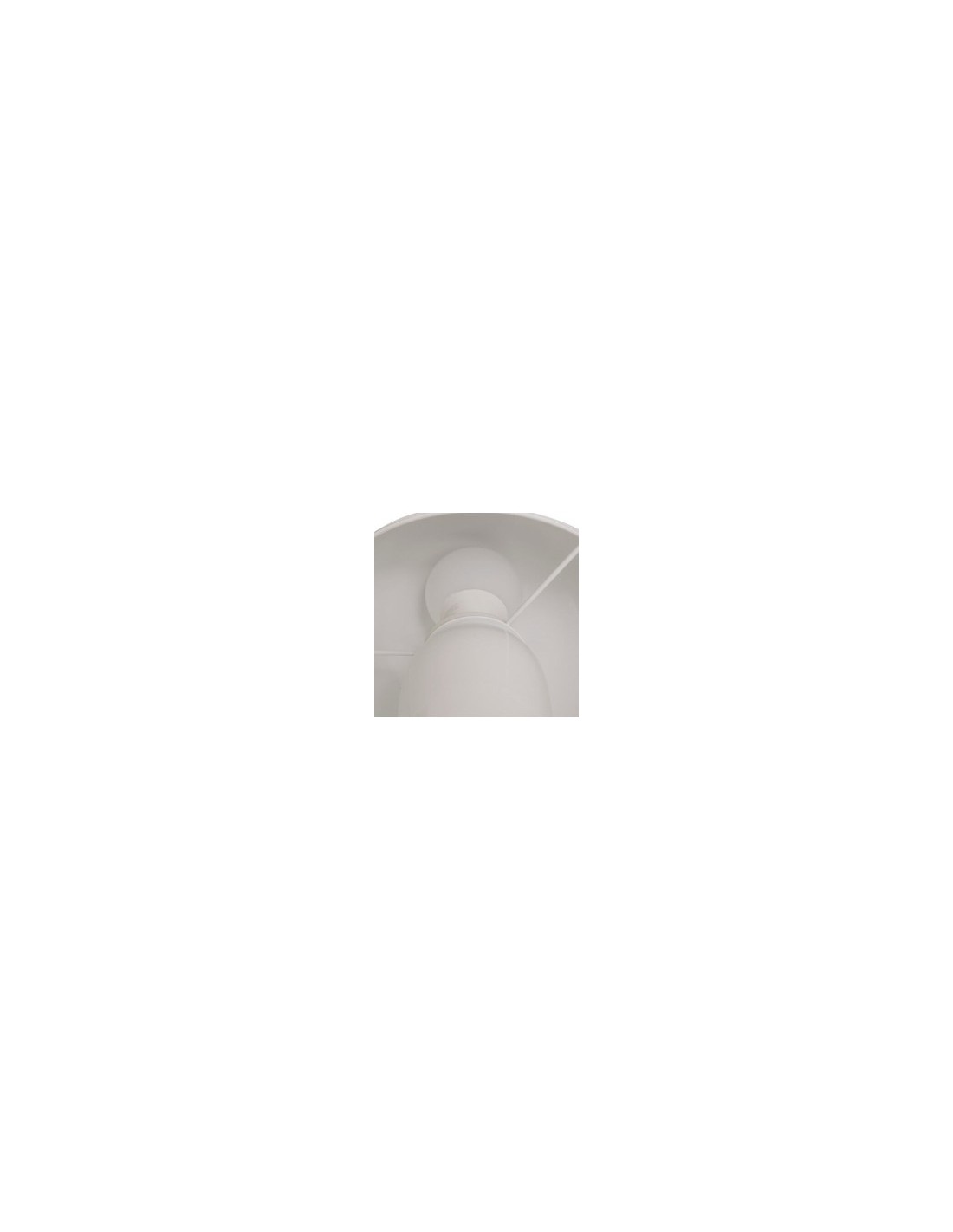 Lampada fungo Lito, metallo bianco, altezza 24,5 cm, design moderno, acciaio
