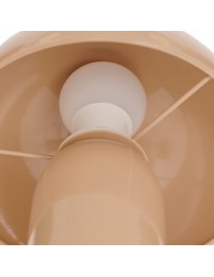 Lampada fungo Lito, metallo beige, altezza 24,5 cm, diametro 20 cm