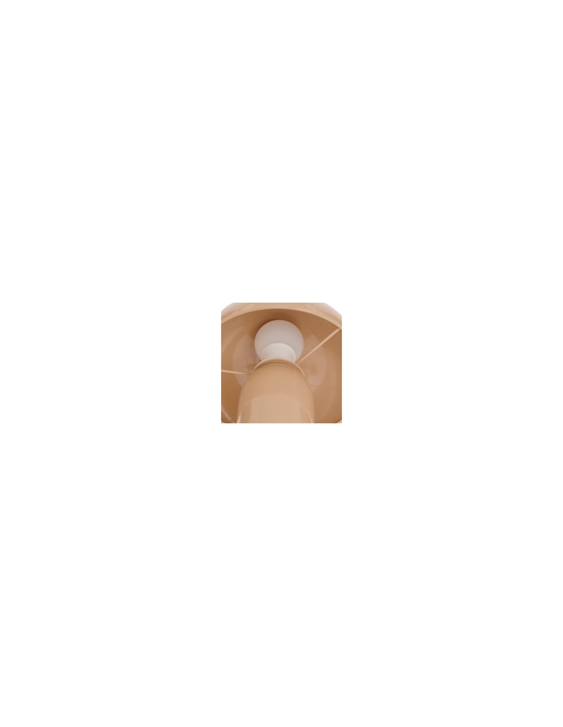 Lampada fungo Lito, metallo beige, altezza 24,5 cm, diametro 20 cm