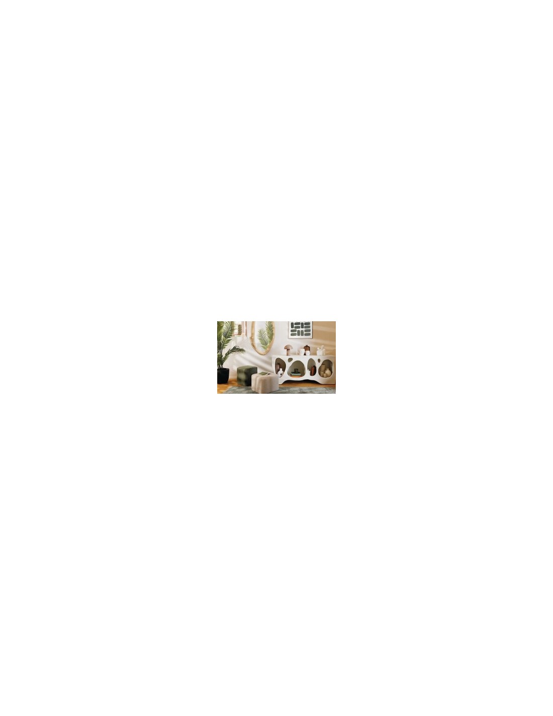 Lampada fungo Lito, metallo beige, altezza 24,5 cm, diametro 20 cm