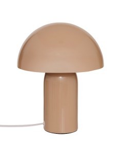 Lampada fungo Lito, metallo beige, altezza 24,5 cm, diametro 20 cm