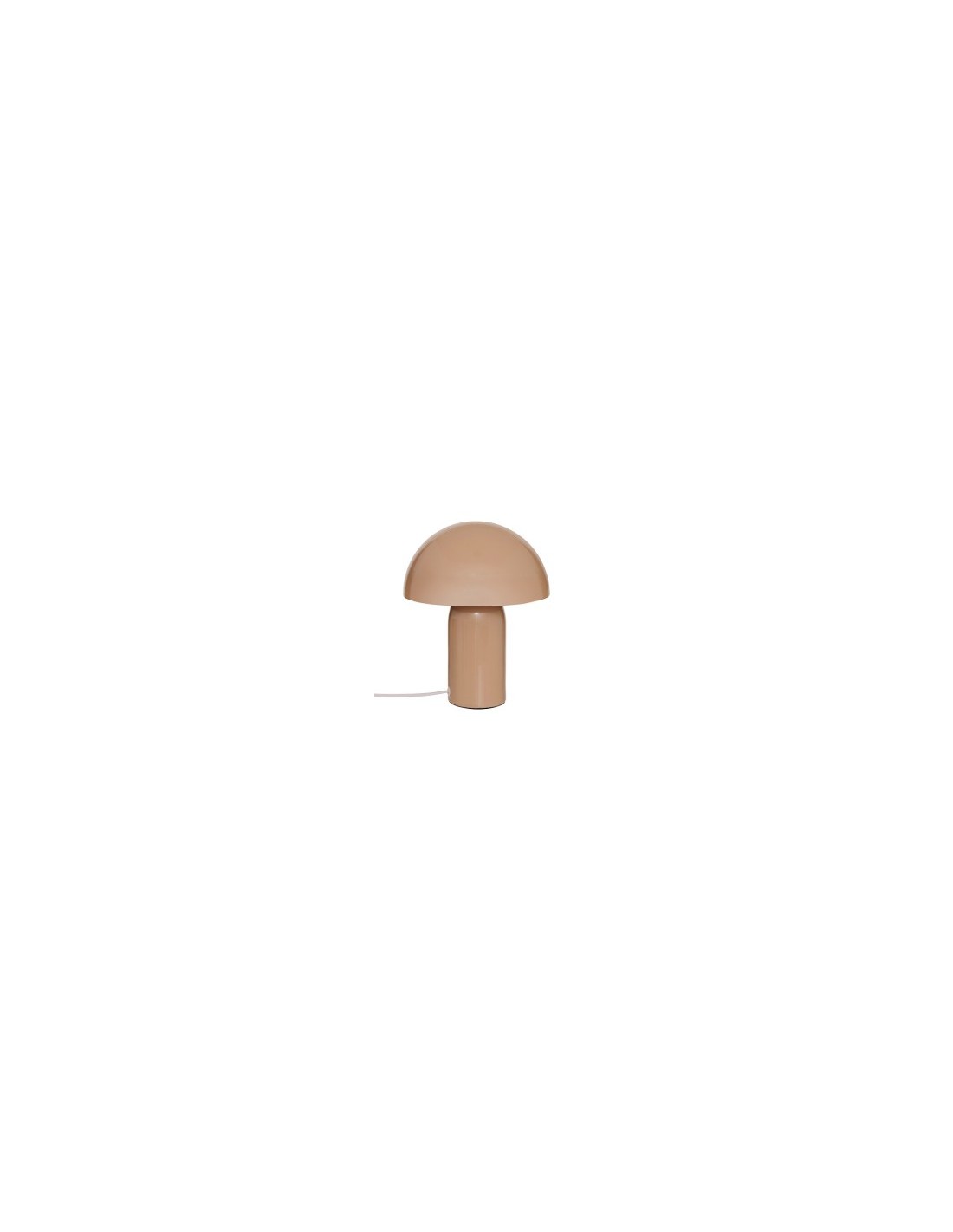 Lampada fungo Lito, metallo beige, altezza 24,5 cm, diametro 20 cm