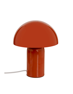 Lampada fungo Lito, metallo terracotta, 20 x 20 x 24,5 cm