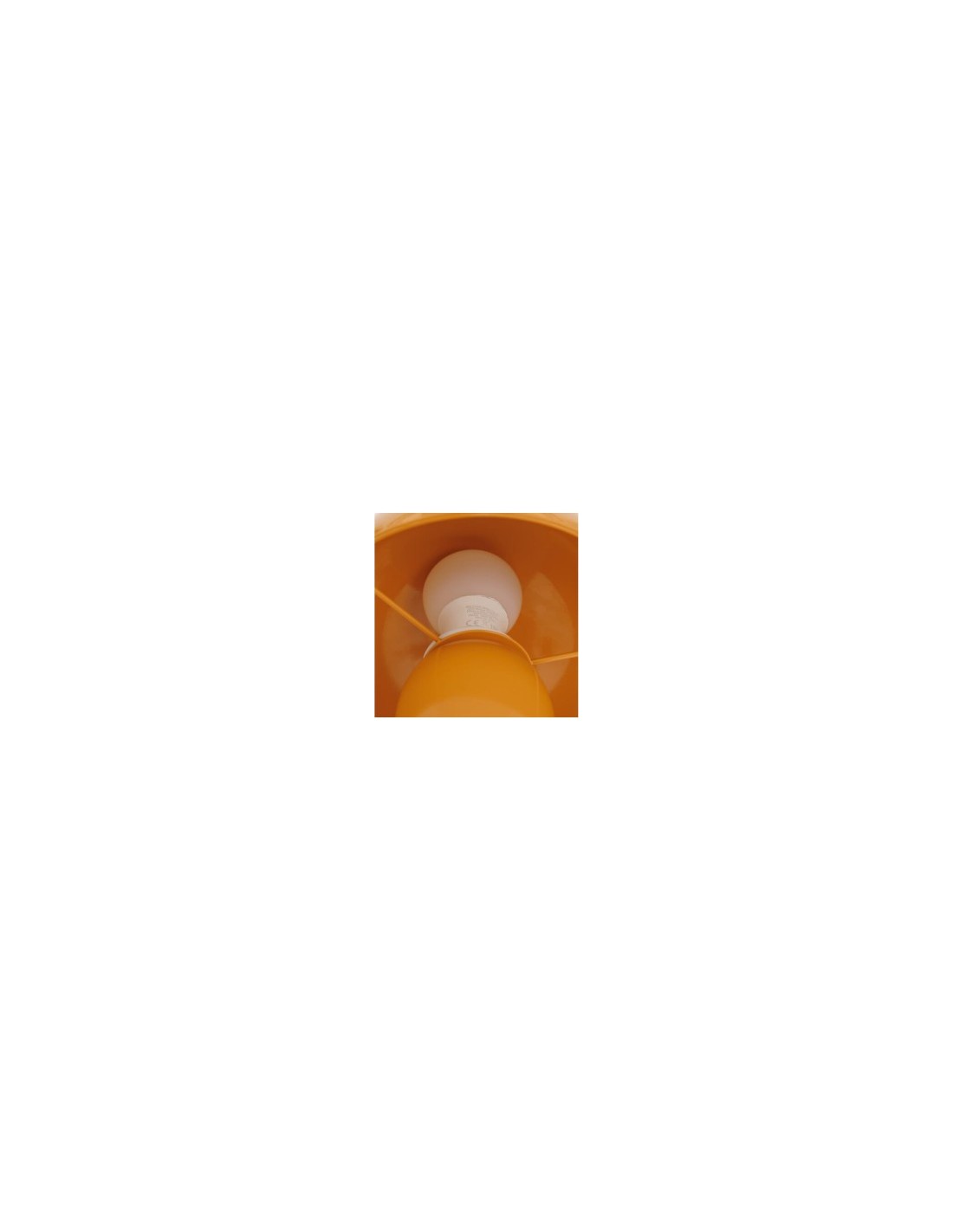 Lampada fungo Lito, metallo ocra, 20 x 20 x 24,5 cm