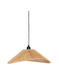 Sospensione Myha, effetto corda, beige, 43 x 38 x 118 cm, cavo 90 cm