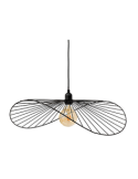 Lampadario Adelia, metallo nero, diametro 58 cm, altezza 103,5 cm