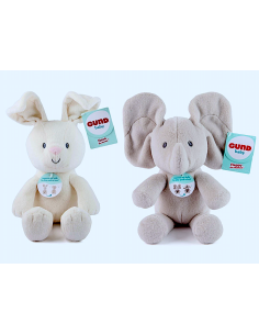 GUND FLAPPY ELEFANTINO, PELUCHE INTERATTIVO, CANTA E PARLA IN ITALIANO, MUOVE LE ORECCHIE, 30,5 CM, BAMBINI 10+ MESI