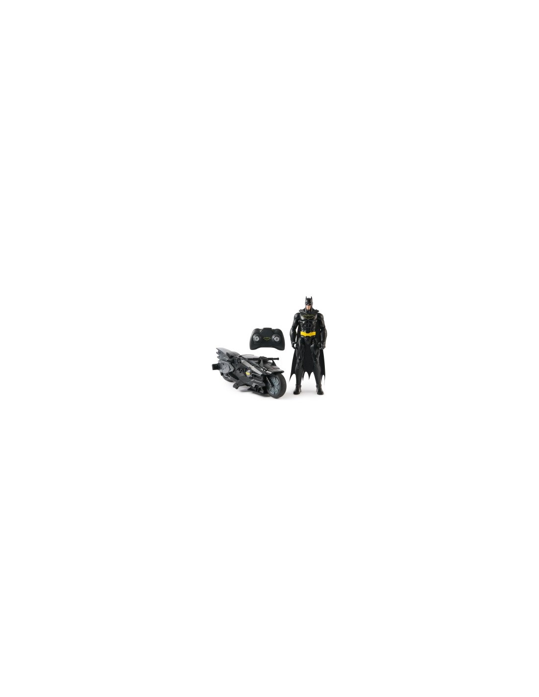 Batman RC Batcycle + Figura 30 cm – Veicolo Radiocomandato per Bambini 4+