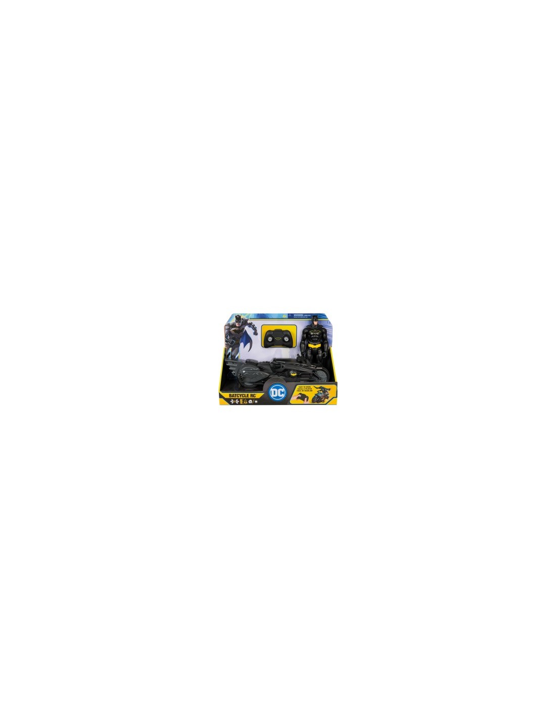 Batman RC Batcycle + Figura 30 cm – Veicolo Radiocomandato per Bambini 4+