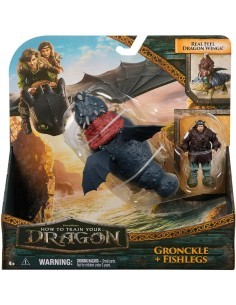 DRAGON TRAINER 6072587 DRAGO CON PERSONAGGIO ASSORTITO
