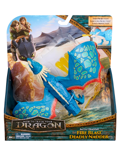 DRAGON TRAINER, DRAGO SONORO, ASSORTITO, 25x29 CM, ALI MOBILI, EFFETTI SONORI, 4+ ANNI