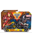 MONSTER JAM 6070555 MARVEL SET 2 MONSTER TRUCK IN SCALA 1:64, PER BAMBINI + 3 ANNI, ASSORTITO