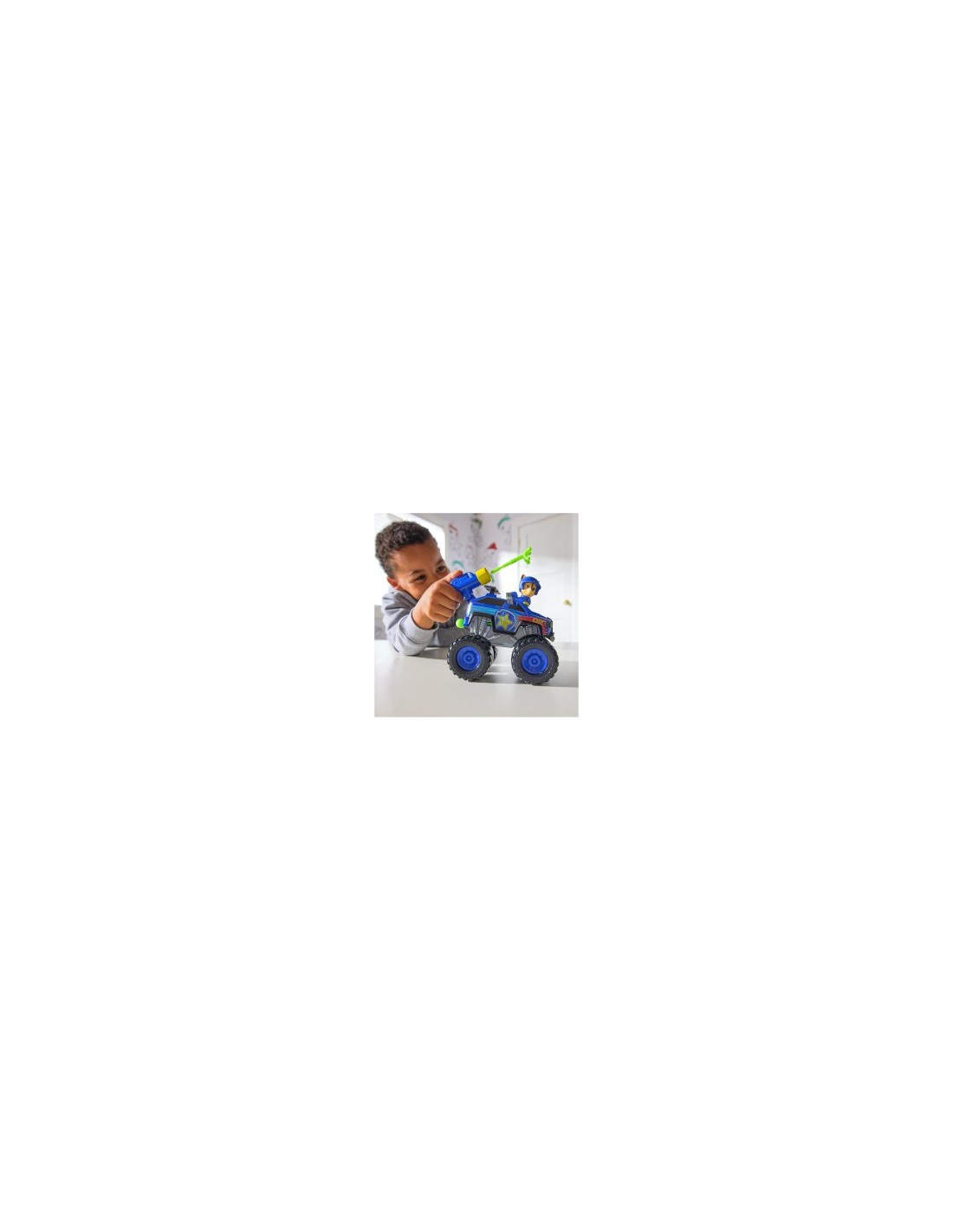 Paw Patrol Rescue Wheels Monster Truck “Chase” con 2 Proiettili e Figure – Spin Master