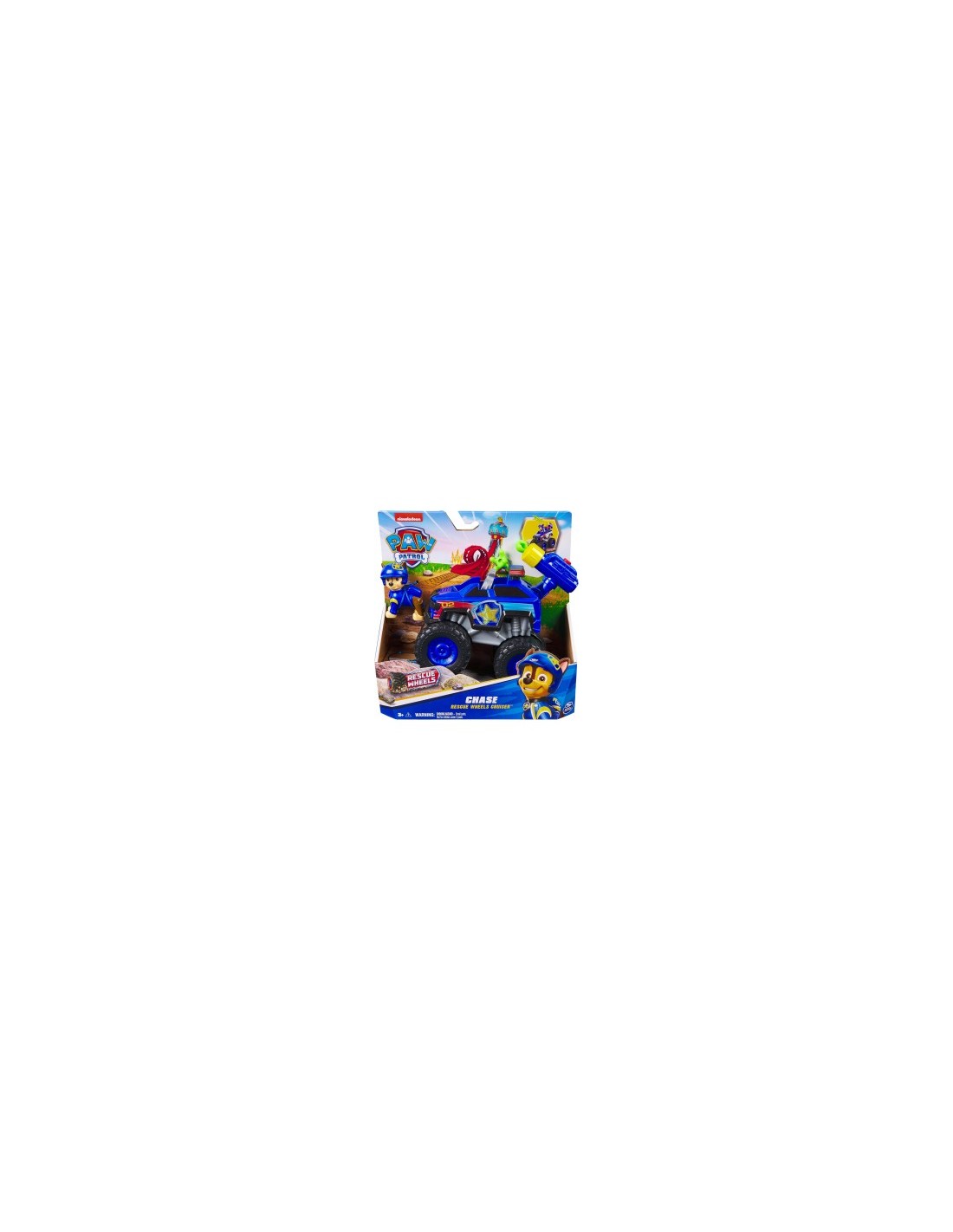 Paw Patrol Rescue Wheels Monster Truck “Chase” con 2 Proiettili e Figure – Spin Master