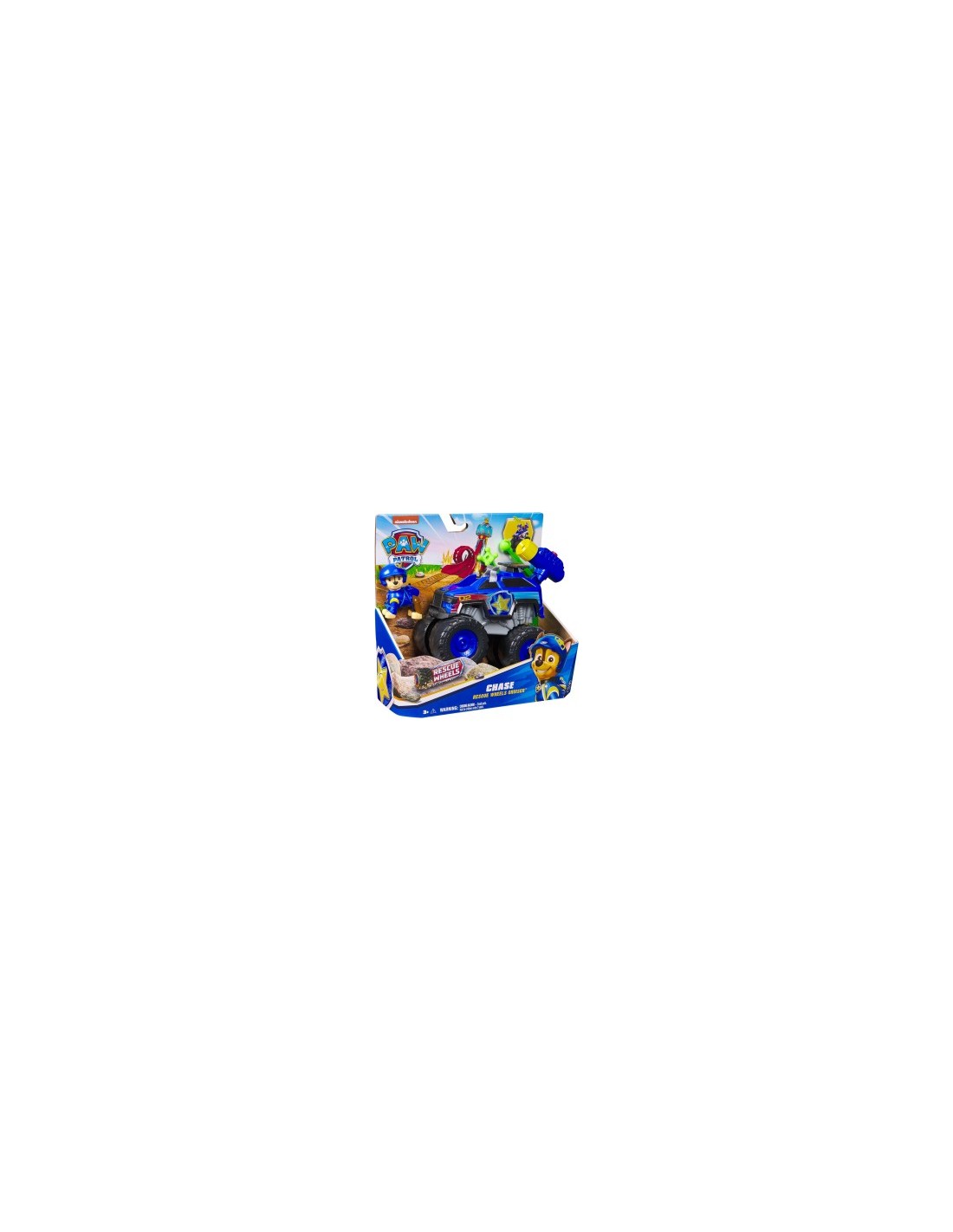 Paw Patrol Rescue Wheels Monster Truck “Chase” con 2 Proiettili e Figure – Spin Master