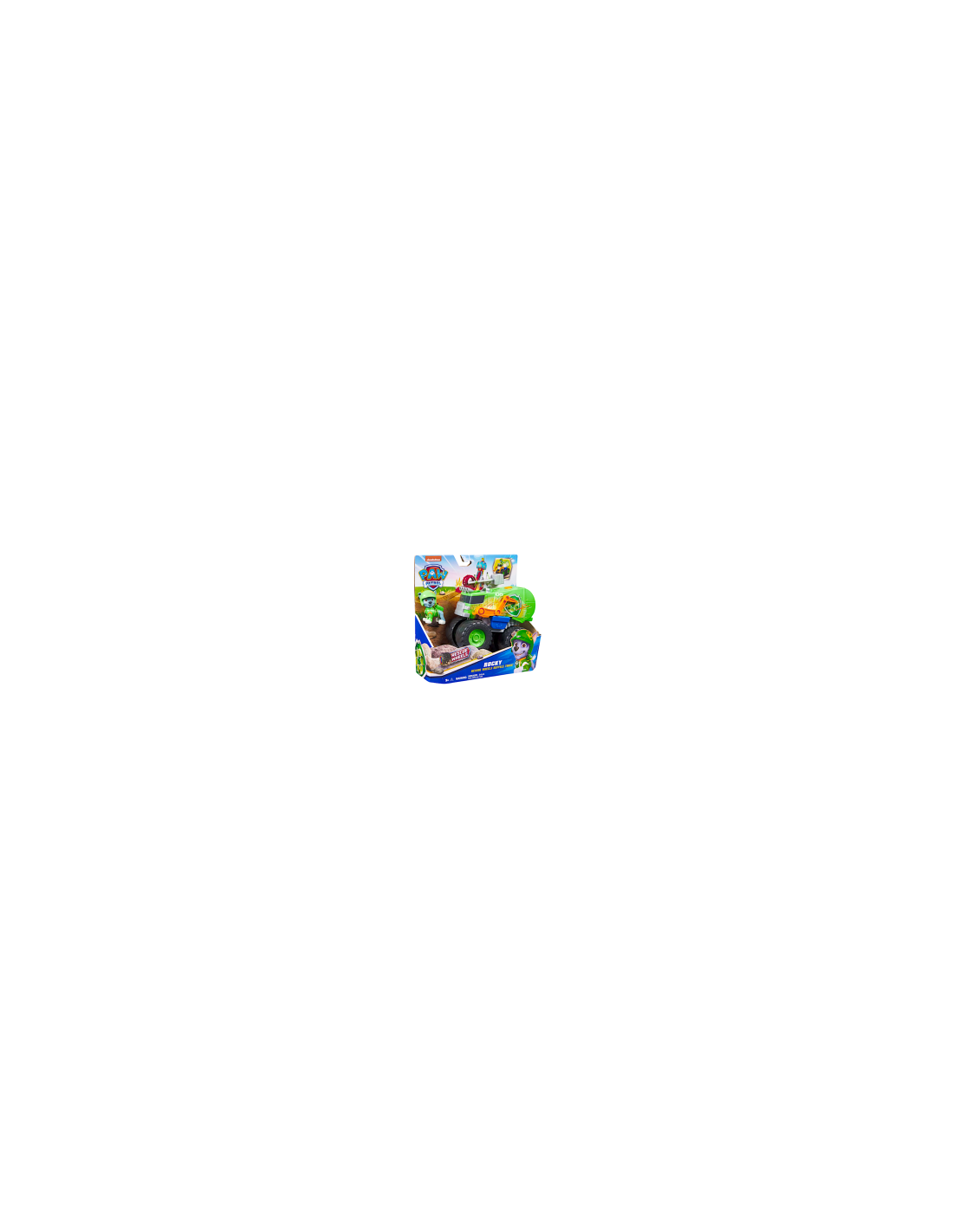 Paw Patrol Rescue Wheels Rocky Veicolo riciclaggio con Lanciamissili – Spin Master